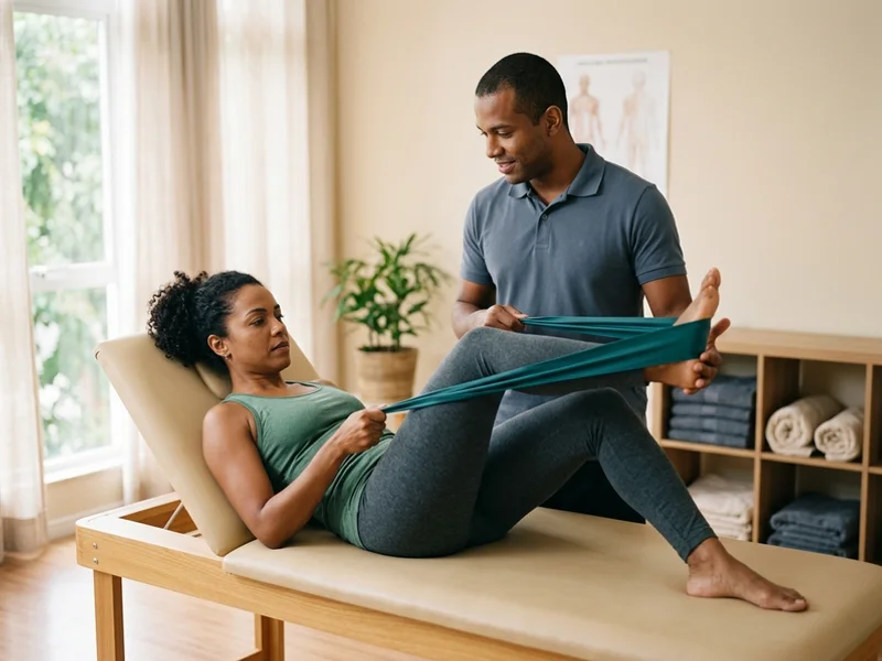 Fisioterapia supervisionada como parte do acompanhamento neuromuscular