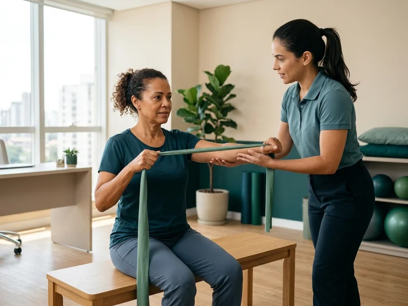 Reabilitação motora com fisioterapia após AVC