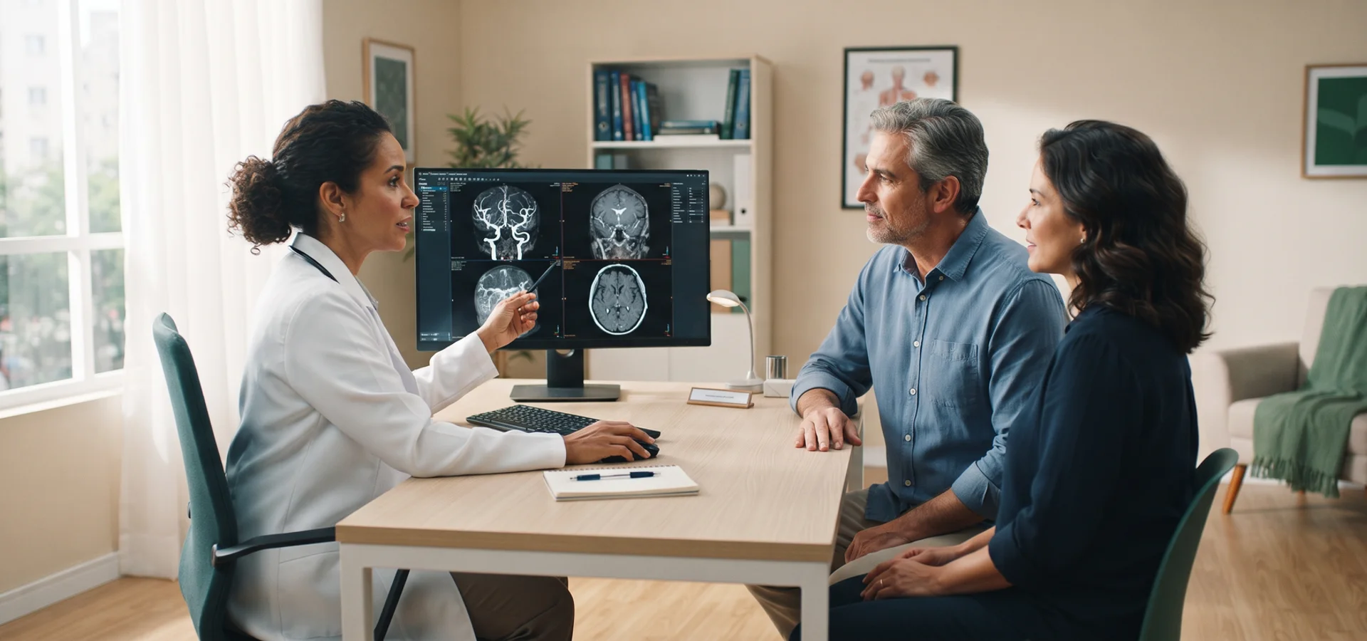 Explicação da investigação vascular cerebral após um AVC